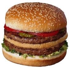 Beef Burger komplette "zwei Etagen"